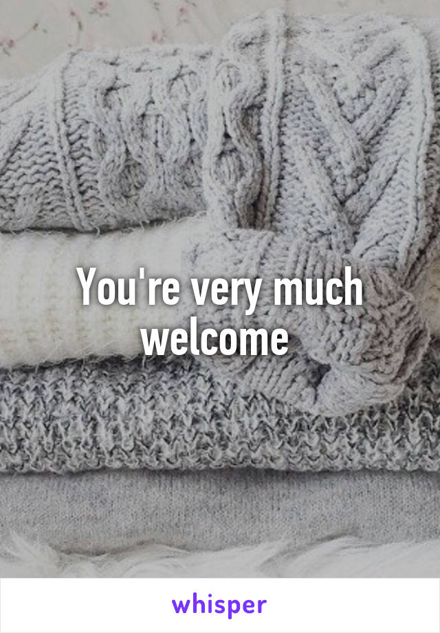 You're very much welcome 