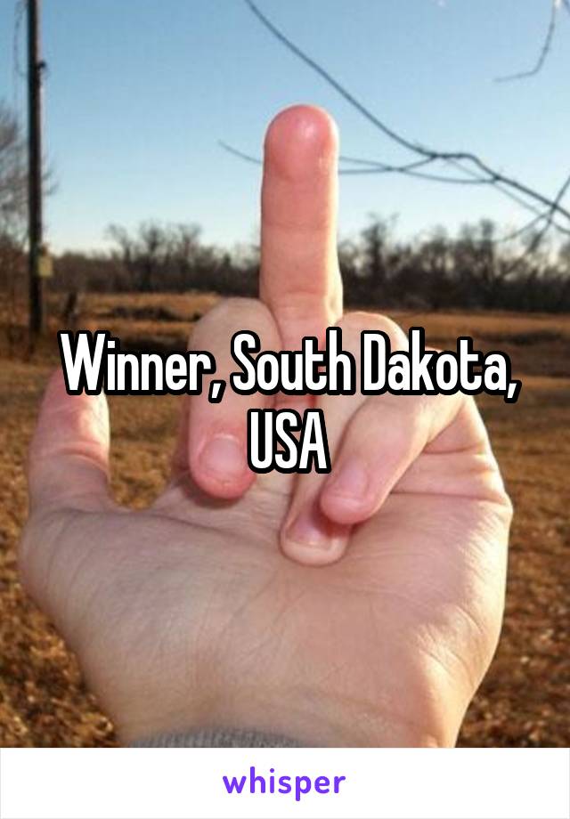 Winner, South Dakota, USA