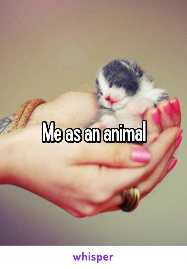 Me as an animal