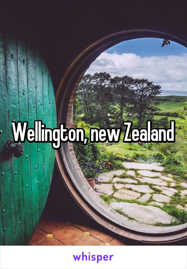 Wellington, new Zealand 