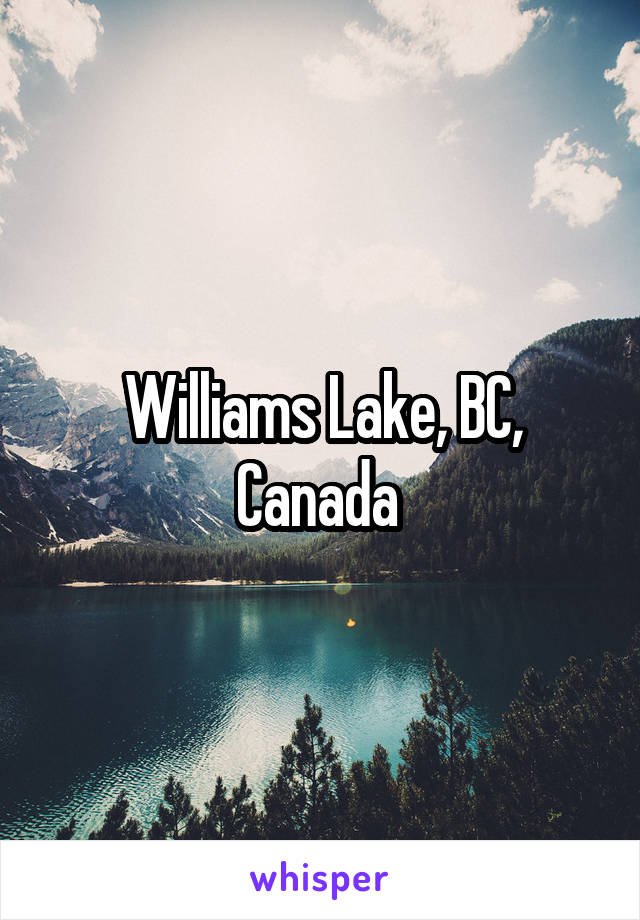 Williams Lake, BC, Canada 