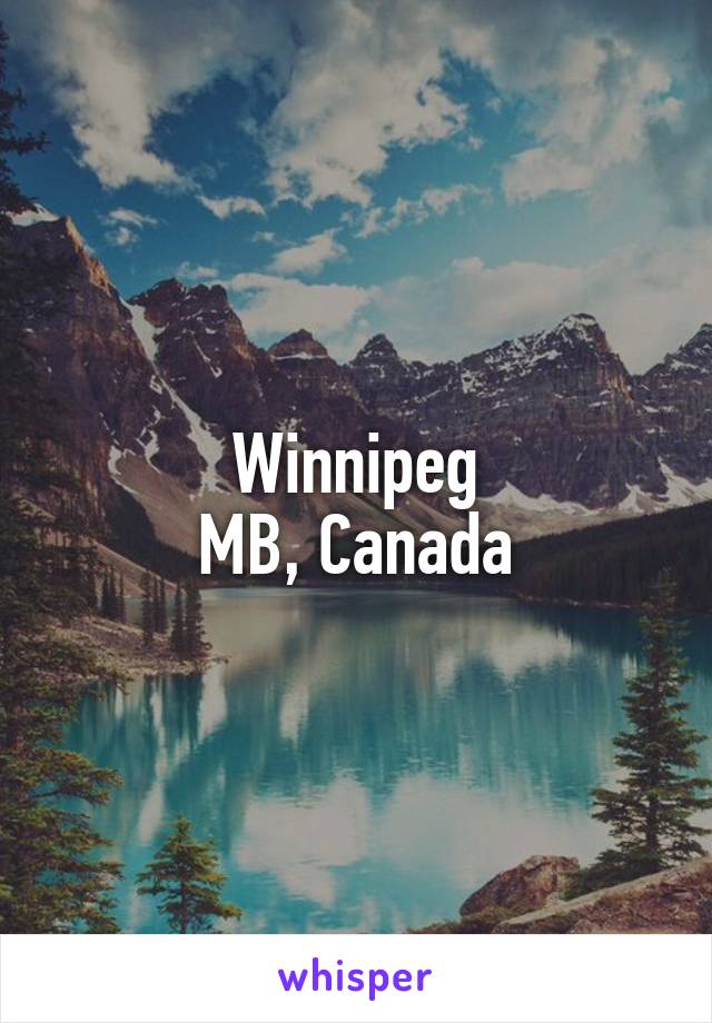 Winnipeg
MB, Canada