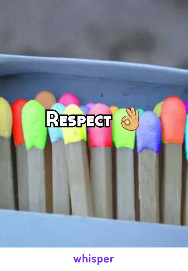Respect 👌