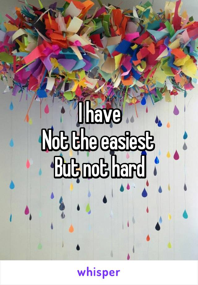 I have
Not the easiest 
But not hard