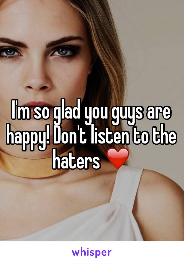 I'm so glad you guys are happy! Don't listen to the haters ❤️