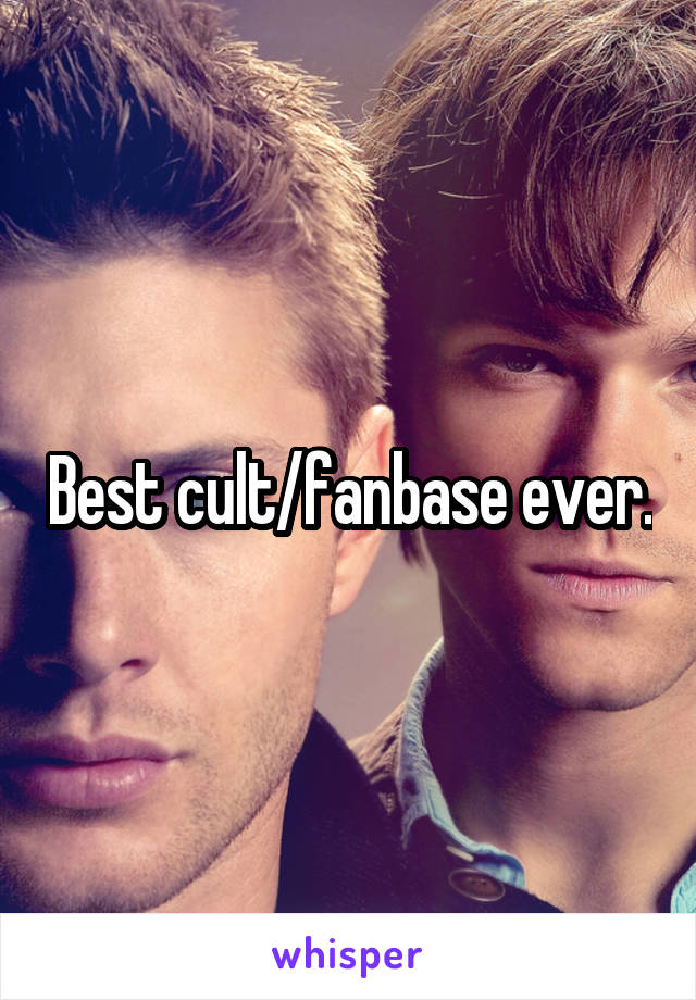 Best cult/fanbase ever.