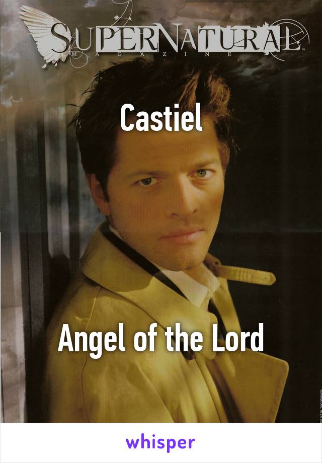 Castiel





Angel of the Lord