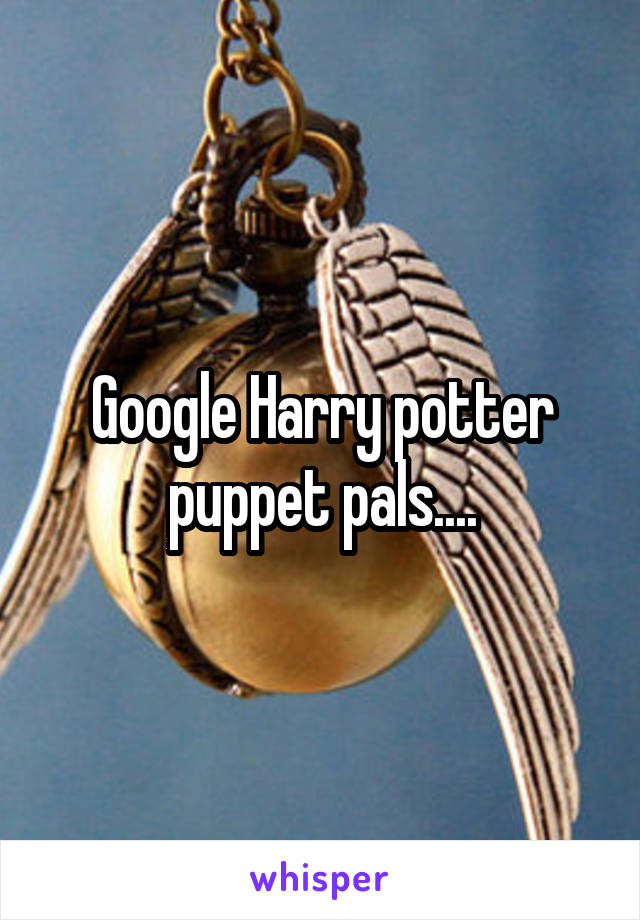 Google Harry potter puppet pals....