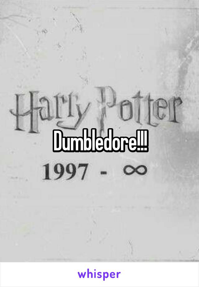 Dumbledore!!!