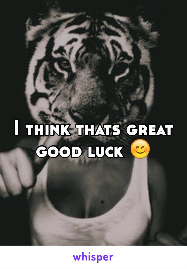 I think thats great good luck 😊