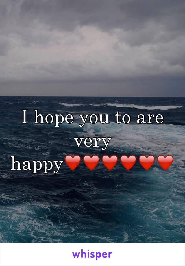 I hope you to are very happy❤️❤️❤️❤️❤️❤️