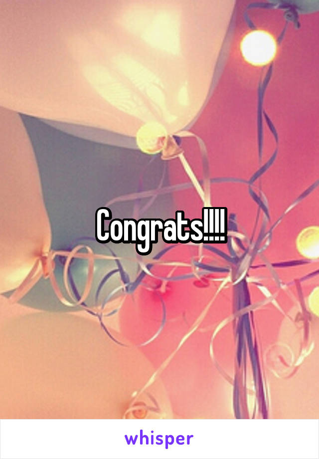 Congrats!!!!