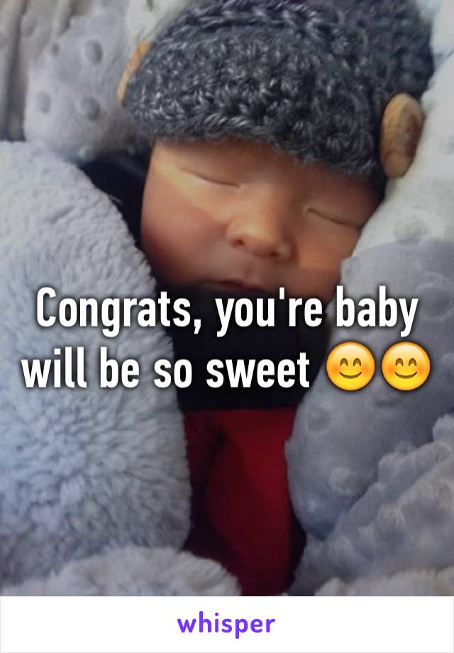 Congrats, you're baby will be so sweet 😊😊