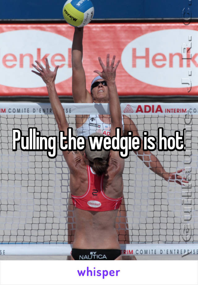 Pulling the wedgie is hot!