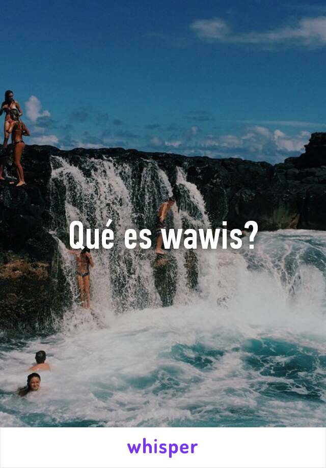 Qué es wawis?