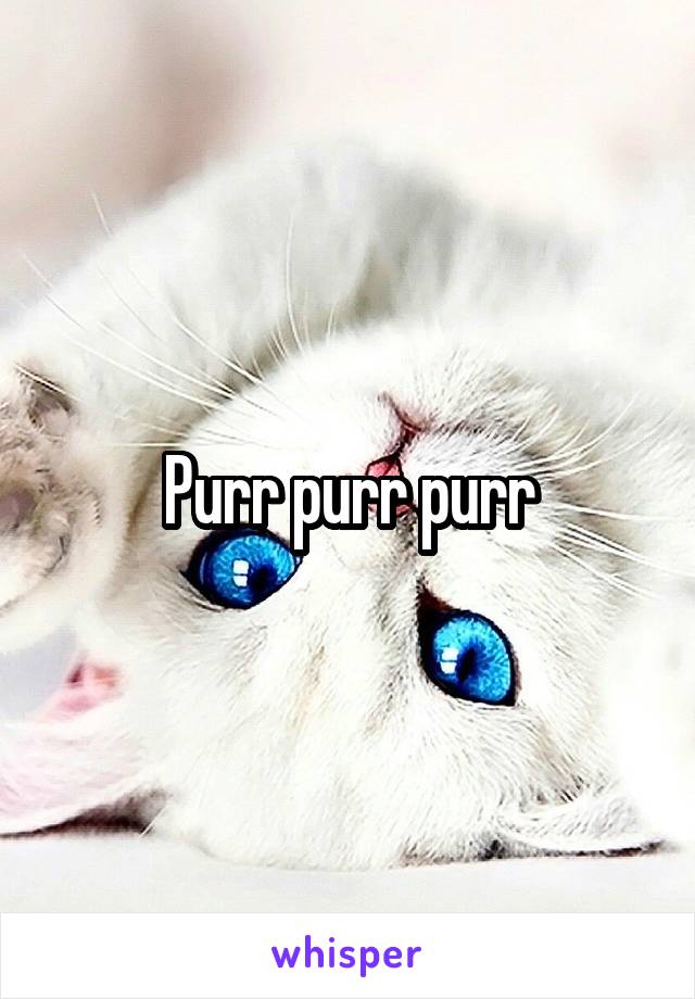 Purr purr purr