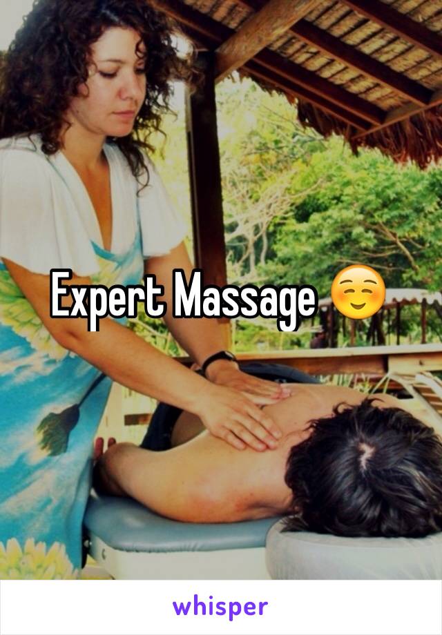 Expert Massage ☺️