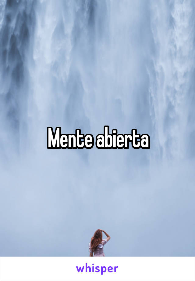 Mente abierta