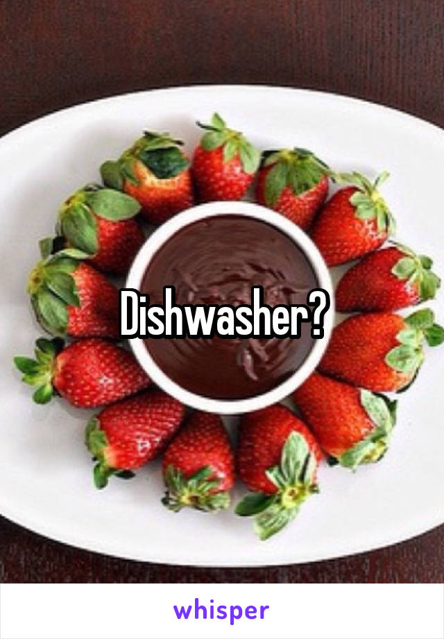 Dishwasher?