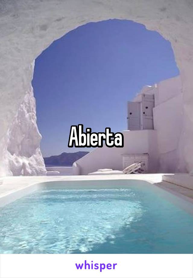 Abierta 