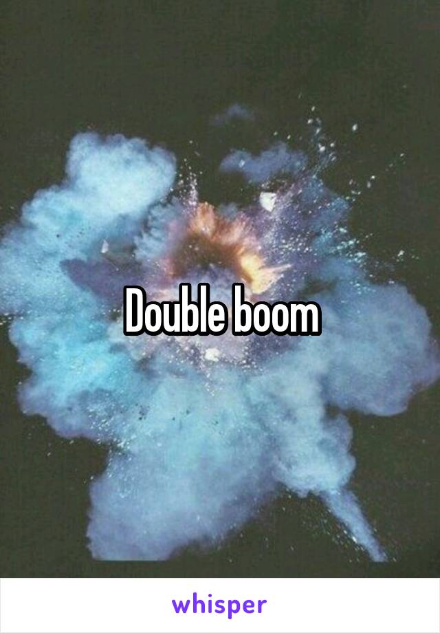 Double boom