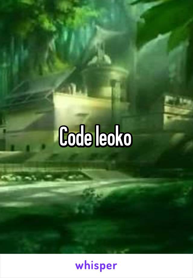 Code leoko 