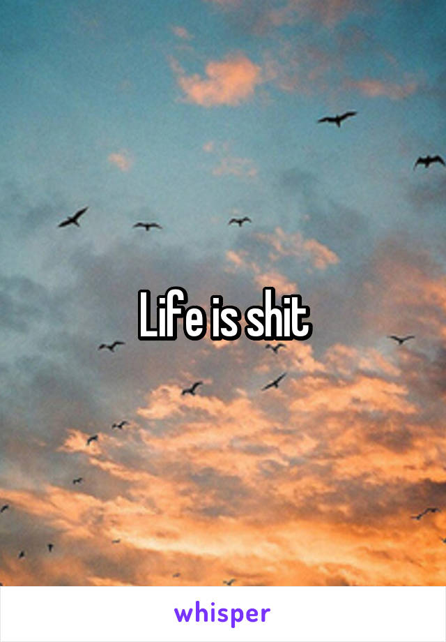 Life is shit