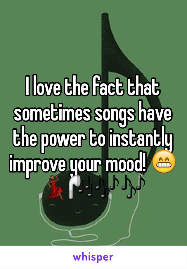 I love the fact that sometimes songs have the power to instantly improve your mood! 😁💃🏾🎧🎶🎶