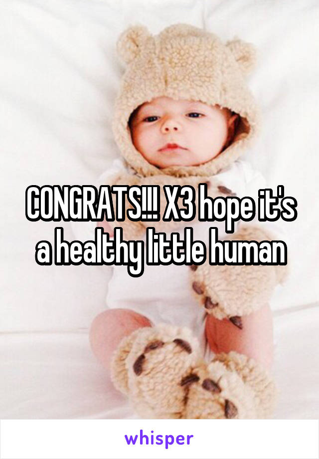 CONGRATS!!! X3 hope it's a healthy little human