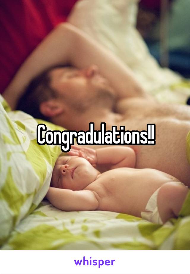 Congradulations!!