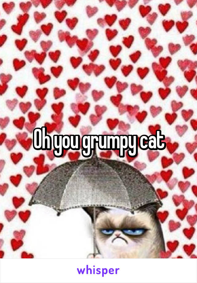 Oh you grumpy cat