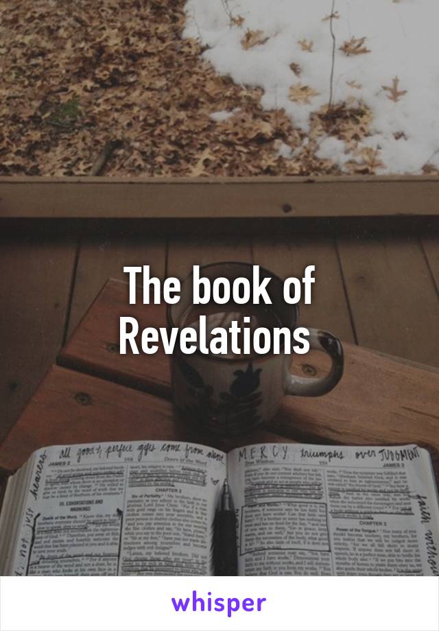 The book of Revelations 