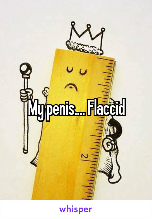 My penis.... Flaccid