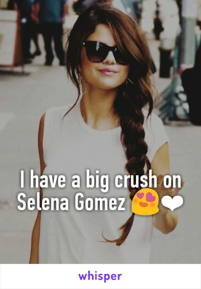 I have a big crush on Selena Gomez 😍❤