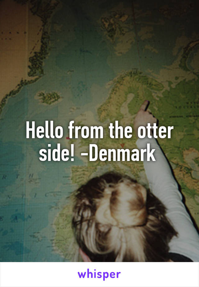 Hello from the otter side! -Denmark 