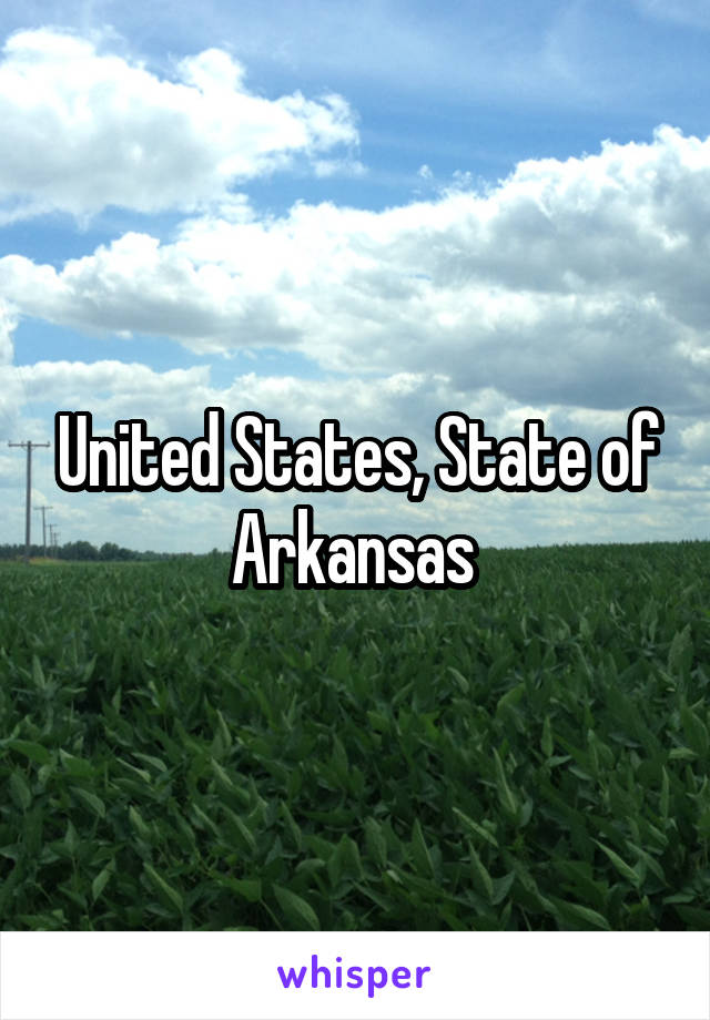 United States, State of Arkansas 