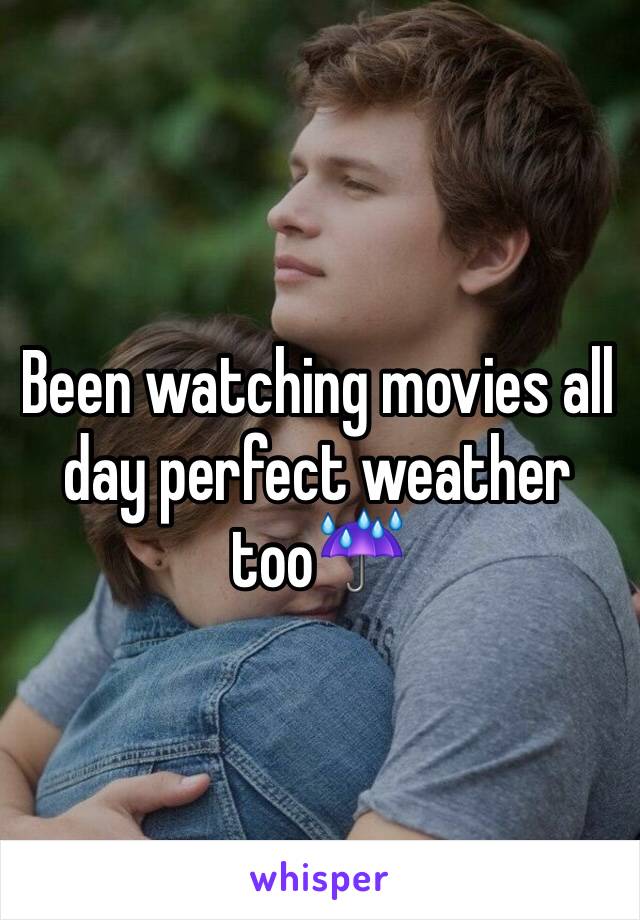 Been watching movies all day perfect weather too☔️