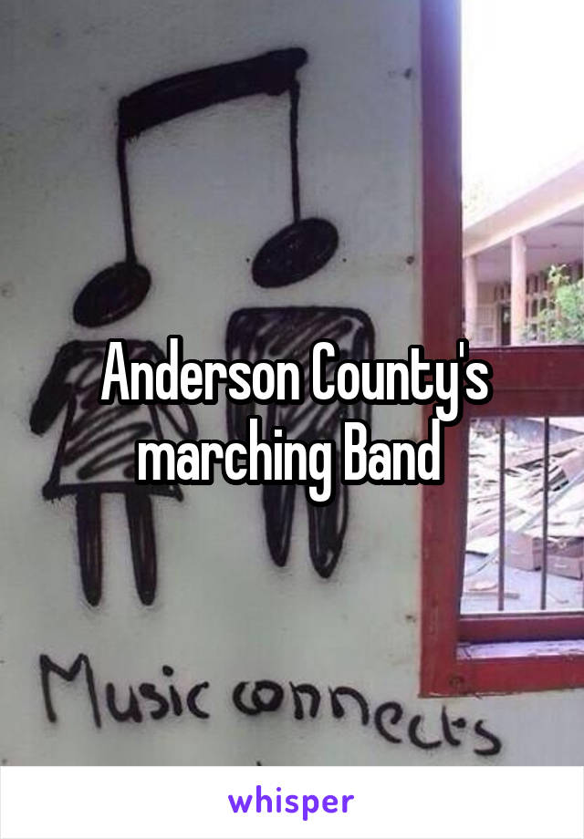 Anderson County's marching Band 