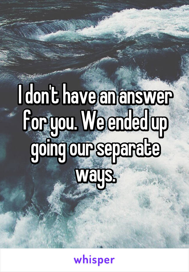 I don't have an answer for you. We ended up going our separate ways.