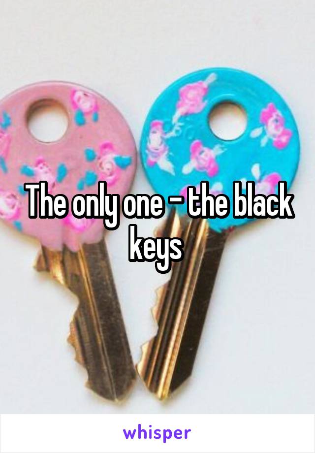 The only one - the black keys 