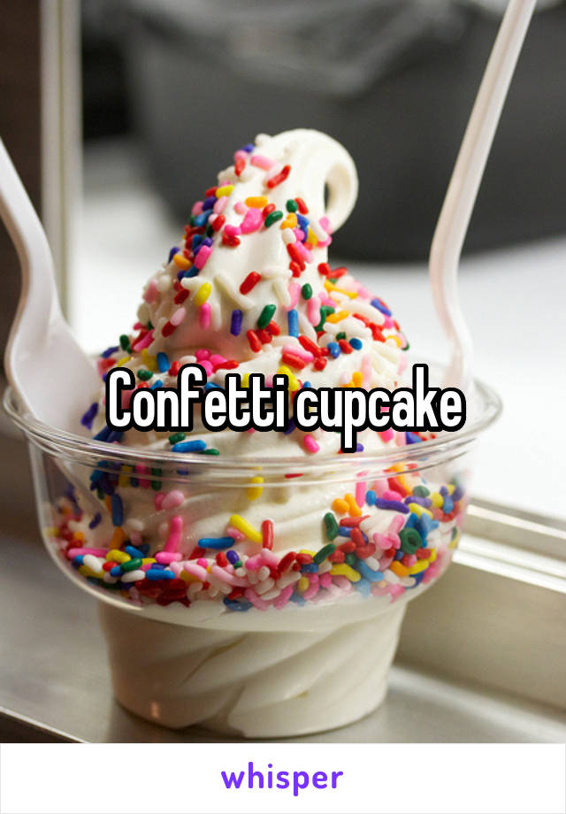 Confetti cupcake