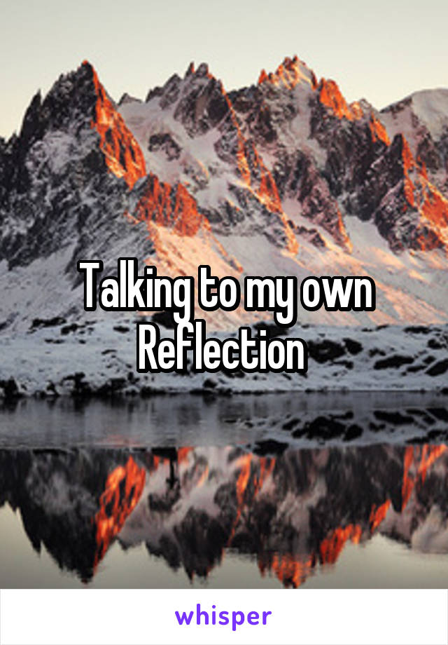 Talking to my own Reflection 