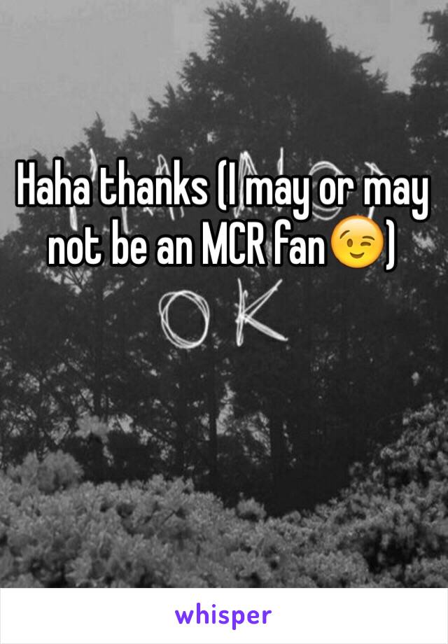 Haha thanks (I may or may not be an MCR fan😉)