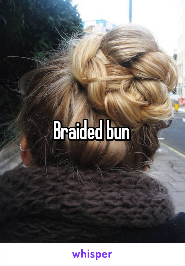 Braided bun 