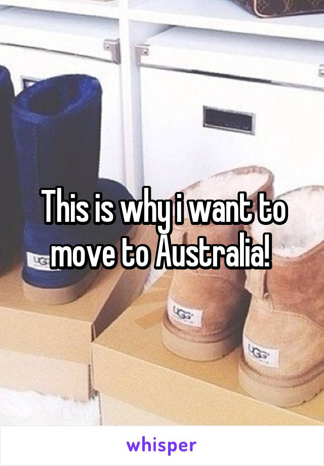 This is why i want to move to Australia! 