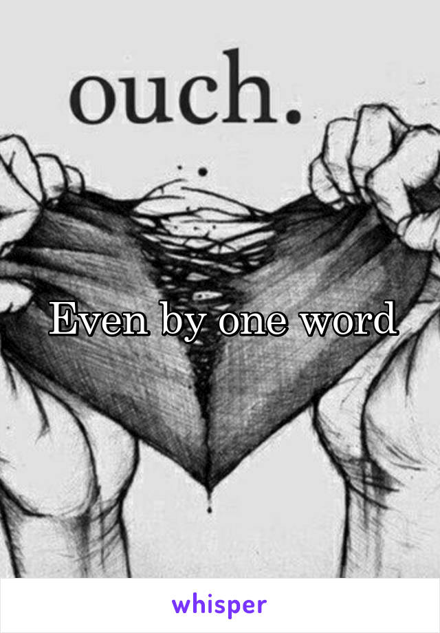 Even by one word