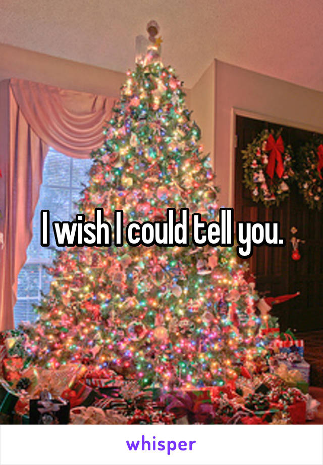 I wish I could tell you.