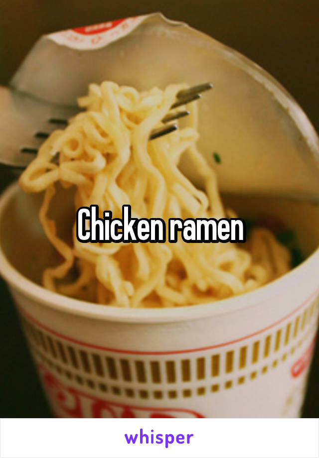 Chicken ramen