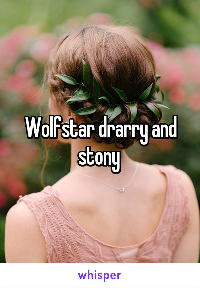 Wolfstar drarry and stony 