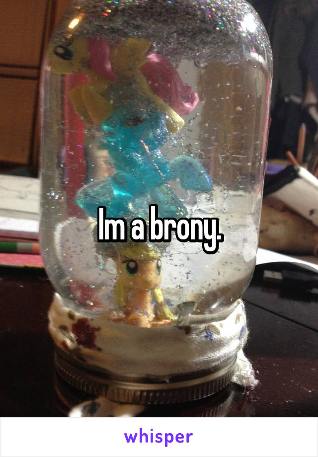 Im a brony.